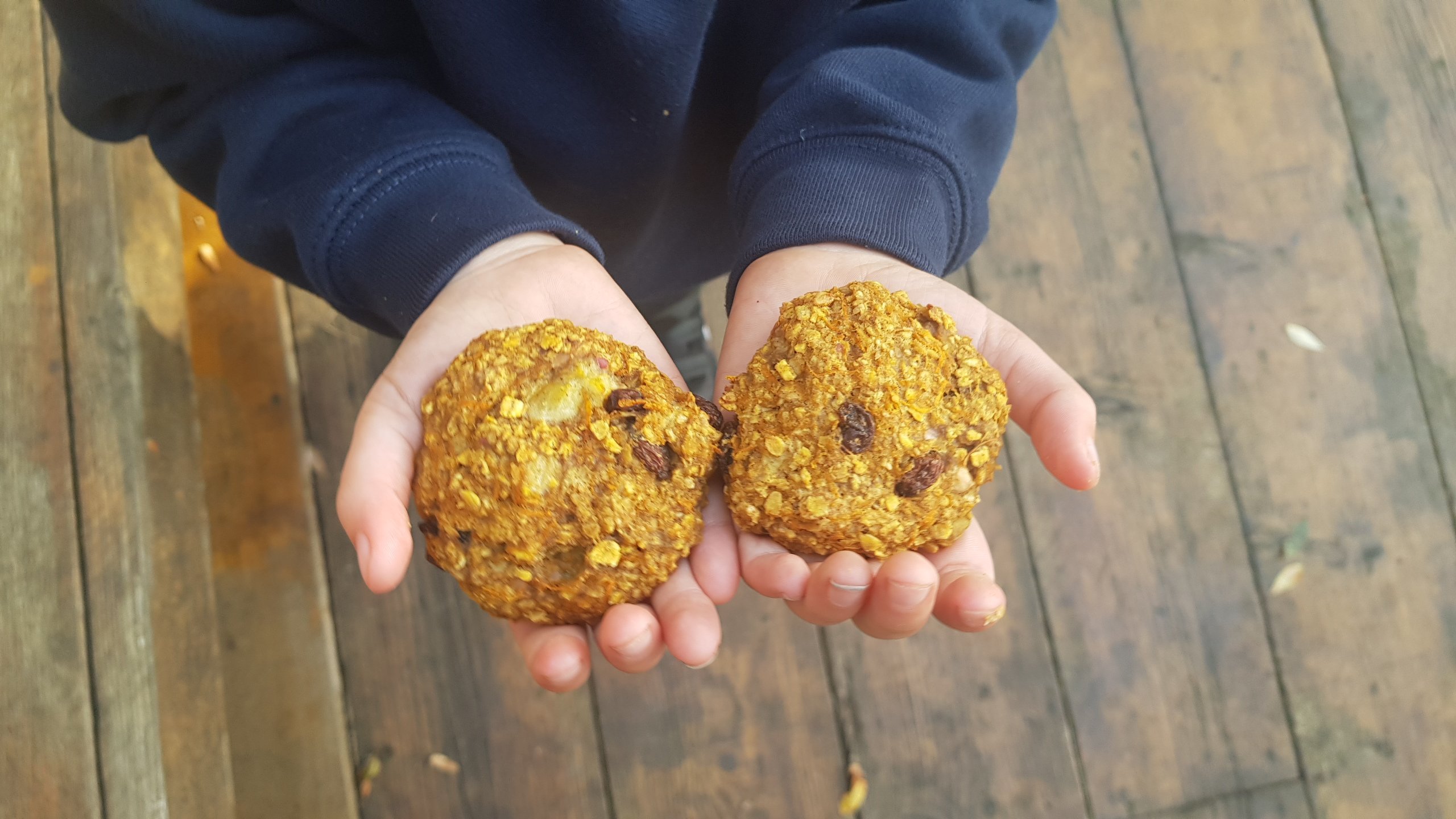 Carrot cake cookies, perfect for baby led weaning (vegan and gluten